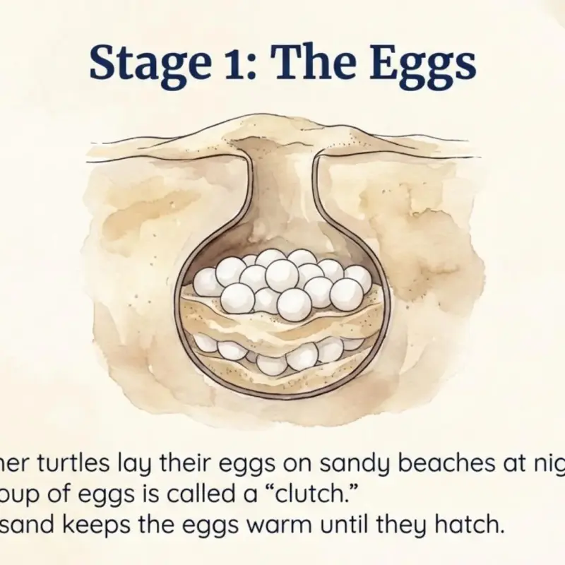 Sea Turtle Life Cycle Printable | Digital PDF