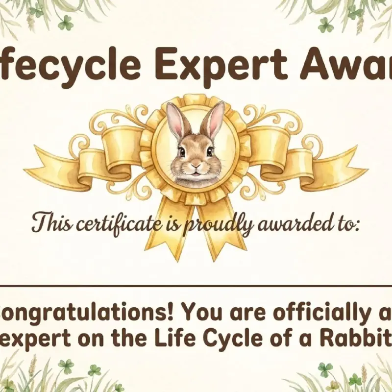 Rabbit Life Cycle Activity Pack for Kids – Printable Science Worksheets (15 Pages)